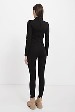 Трикотажный костюм SYNTHIA черного цвета: короткая кофта, узкие штаны Garne 3040012 фото №5