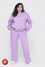 Warm fleece suit WENDI lilac color Garne 3041012 photo №7