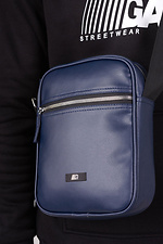 Blue messenger bag with external pocket GARD 8011012 photo №3