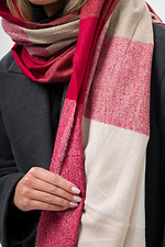 Women's Plaid Scarf Turner Red Without 8056012 photo №4