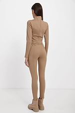 Beige SYNTHIA knitted suit: short jacket, tight pants Garne 3040013 photo №8