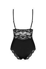 Black lace bodysuit with padded cups Obsessive 4027013 photo №5