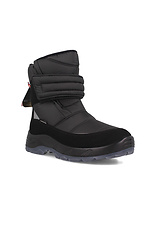 Чорні зимові чоботи дутики на платформі Forester 4203013 фото №1