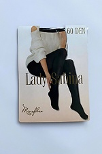 Hohe enge Strumpfhose 60 den schwarze Mikrofaser 8055013 Foto №2