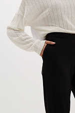 Класичні високі штани EDIT з якісного еко-замшу Garne 3039014 фото №5