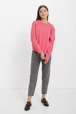 Knitted oversized sweater with an open shoulder Garne 3400014 photo №2