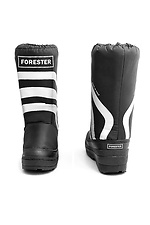 Чорні зимові чоботи дутики на платформі Forester 4203014 фото №2