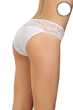 Low rise cotton panties with lace waistband ORO 2027015 photo №2
