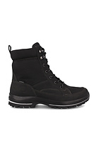 Leather lace-up ankle boots in military style Forester 4203016 photo №3