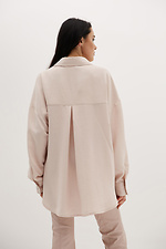 Oversized cotton shirt with asymmetric back Garne 3039017 photo №5