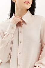 Oversized cotton shirt with asymmetric back Garne 3039017 photo №10