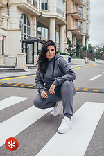 Gray knitted tracksuit Garne 3041017 photo №4
