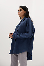 Oversized cotton shirt with asymmetric back Garne 3039018 photo №1
