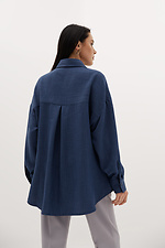 Oversized cotton shirt with asymmetric back Garne 3039018 photo №2