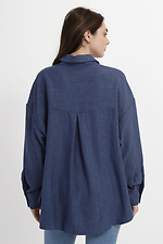 Oversized cotton shirt with asymmetric back Garne 3039018 photo №6