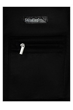 Черный маленький рюкзак из кожзама с внешним карманом SamBag 8045018 фото №5