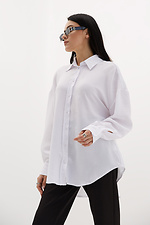 Oversized cotton shirt with asymmetric back Garne 3039019 photo №1