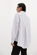 Oversized cotton shirt with asymmetric back Garne 3039019 photo №3