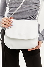Жіноча сумка кроссбоді білого кольору з довгою ручкою через плече Garne 3300019 фото №2