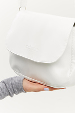 Жіноча сумка кроссбоді білого кольору з довгою ручкою через плече Garne 3300019 фото №3