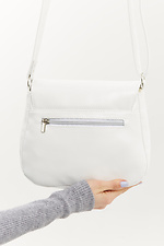 Жіноча сумка кроссбоді білого кольору з довгою ручкою через плече Garne 3300019 фото №4