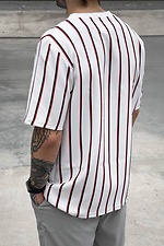 Oversized striped long-leg T-shirt GRUF 8050019 photo №3