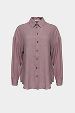 Oversized cotton shirt with asymmetric back Garne 3039020 photo №8