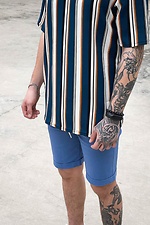 Oversized striped long-leg T-shirt GRUF 8050020 photo №3