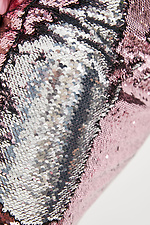 Блестящая юбка миди SHOW в розовые пайетки з разрезом сзади Garne 3037021 фото №4