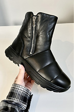 Women's winter boots made of black genuine leather  4207021 photo №3