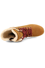 Рыжие зимние ботинки из нубука с мехом Forester 4203022 фото №5