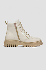 Niedrig geschnittene, leichte Lederstiefel für die Halbsaison für Damen 4206022 Foto №3