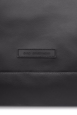 Black large eco-leather backpack with laptop pocket GARD 8011023 photo №4