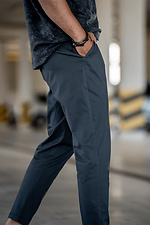 Men's tapered pants Chinos Casual-Sport Dark blue Teamv 8034023 photo №4