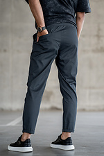 Men's tapered pants Chinos Casual-Sport Dark blue Teamv 8034023 photo №5