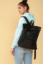 Большой молодежный рюкзак черного цвета с карманом для ноутбука SamBag 8045023 фото №3