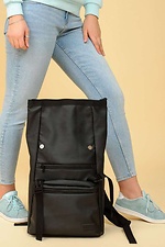 Большой молодежный рюкзак черного цвета с карманом для ноутбука SamBag 8045023 фото №5