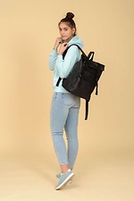 Большой молодежный рюкзак черного цвета с карманом для ноутбука SamBag 8045023 фото №9