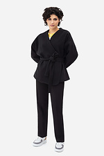 Женский жакет LOTTE на запах черного цвета Garne 3042025 фото №2