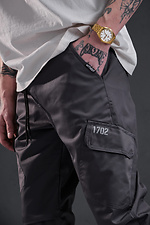 Herren-Jogginghose aus Baumwolle mit Bündchen Without 8055025 Foto №4