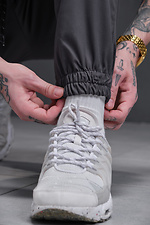 Men's cotton joggers with cuffs Without 8055025 photo №6