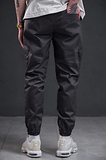 Men's cotton joggers with cuffs Without 8055025 photo №7