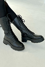 Women's high winter boots made of genuine leather  4207027 photo №2