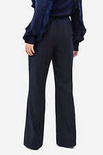 DJYDI women's classic trousers with a small flare, dark blue. Garne 3042028 photo №5