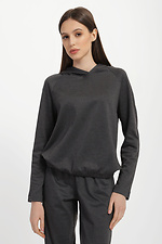 Kariertes MIS-Sweatshirt mit Kapuze und Raglanärmeln Garne 3040029 Foto №1