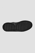 Кожаные мужские кроссовки черные  4206029 фото №4