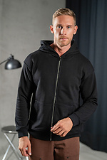 Men's Oversize ZIP Hoodie Black Teamv 8034030 photo №1