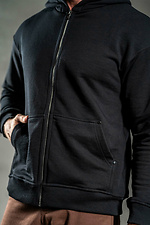 Чоловічий худі на блискавці Oversize ZIP Чорна Teamv 8034030 фото №6