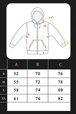 Чоловічий худі на блискавці Oversize ZIP Чорна Teamv 8034030 фото №8