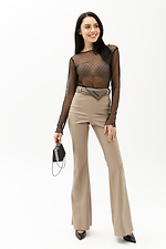 Transparent black jacket MONRO from tulle with polka dots Garne 3040031 photo №4
